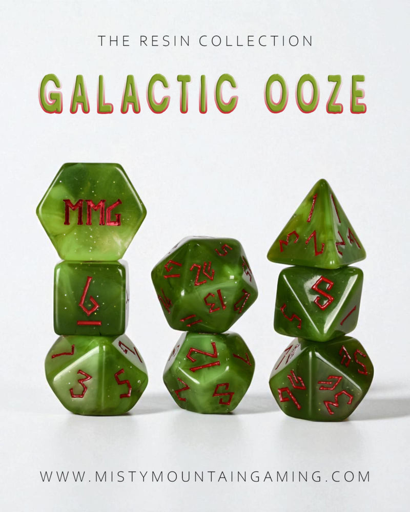PRE-ORDER || Galactic Ooze Resin Dice Set