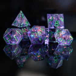 PRE-ORDER || Galactic Shatter Sharp-Edged Resin Dice Set