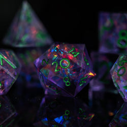 PRE-ORDER || Galactic Shatter Sharp-Edged Resin Dice Set