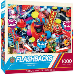 Game On Flashbacks 1000 Piece Jigsaw Puzzle MasterPieces (ONLINE ORDER ONLY)