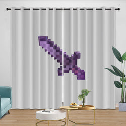 Game Pattern Minecraft Curtains Window Drapes Room Decoration (ONLINE ORDER ONLY)