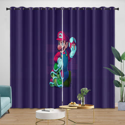 Game Super Mario Curtains Blackout Kids Room Window Drapes (ONLINE ORDER ONLY)