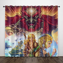 The Legend of Zelda Curtains Pattern Blackout Window Drapes (Online Order Only)
