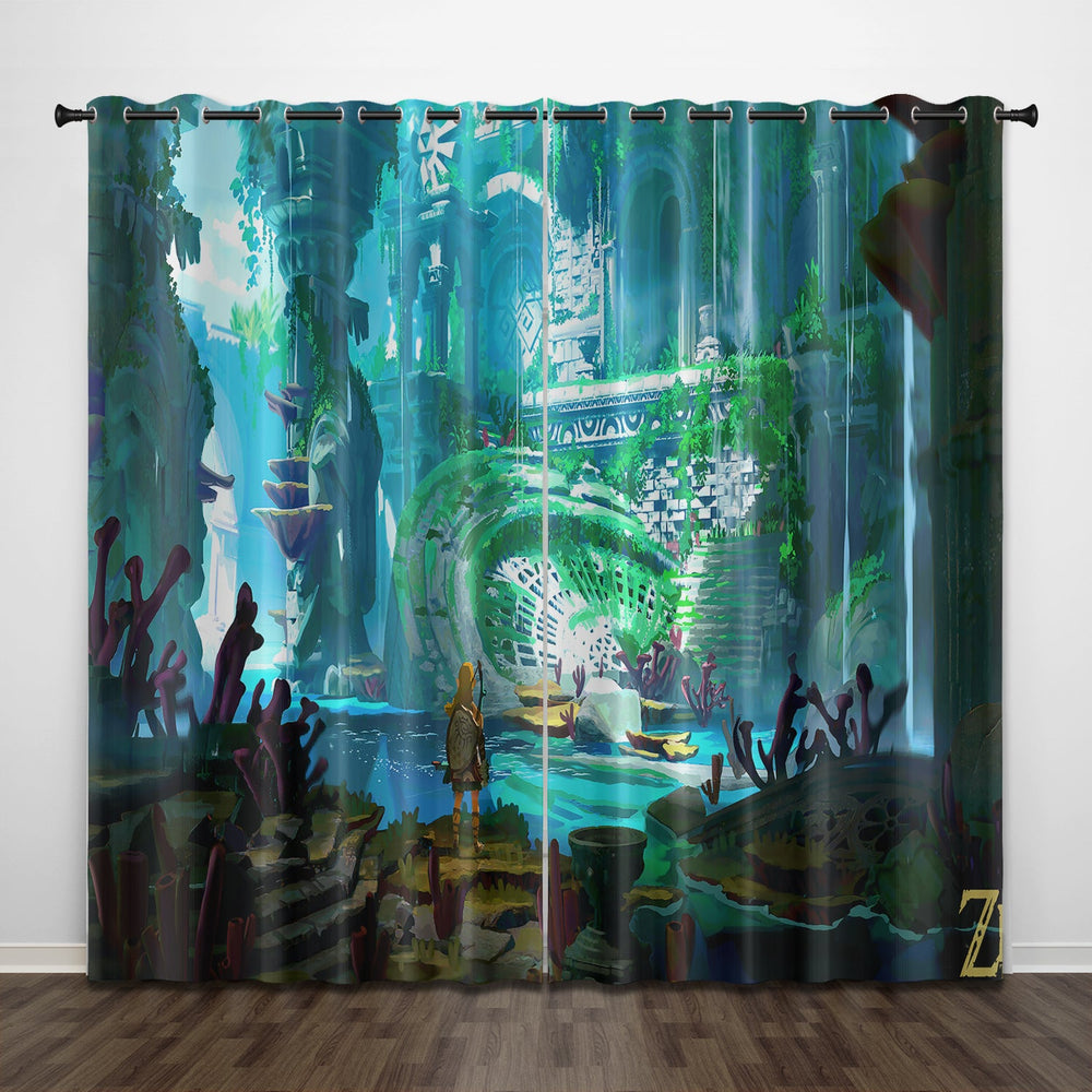 The Legend of Zelda Curtains Pattern Blackout Window Drapes (Online Order Only)
