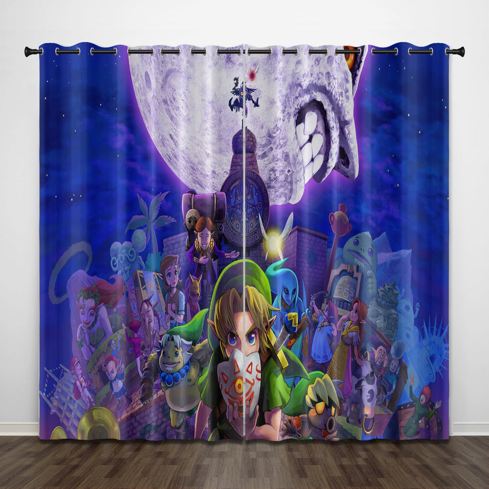 The Legend of Zelda Curtains Pattern Blackout Window Drapes (Online Order Only)