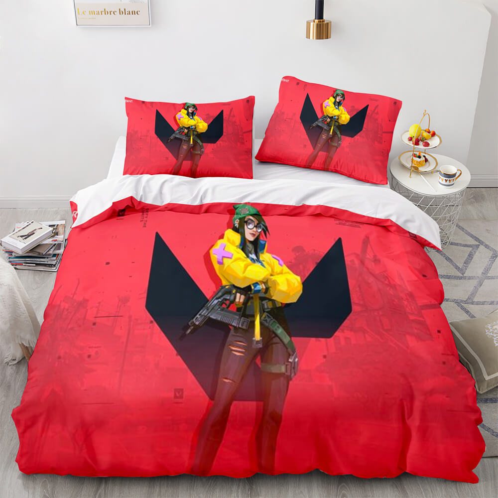 Game VALORANT Bedding Set Quilt Cover Without Filler (Online Order Only)