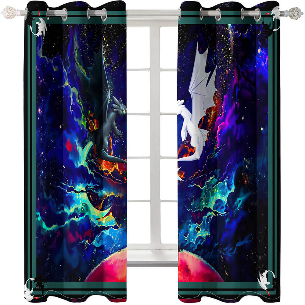 Game of Thrones Curtains Ice and Fire Blackout Window Treatments Drapes (Online Order Only)