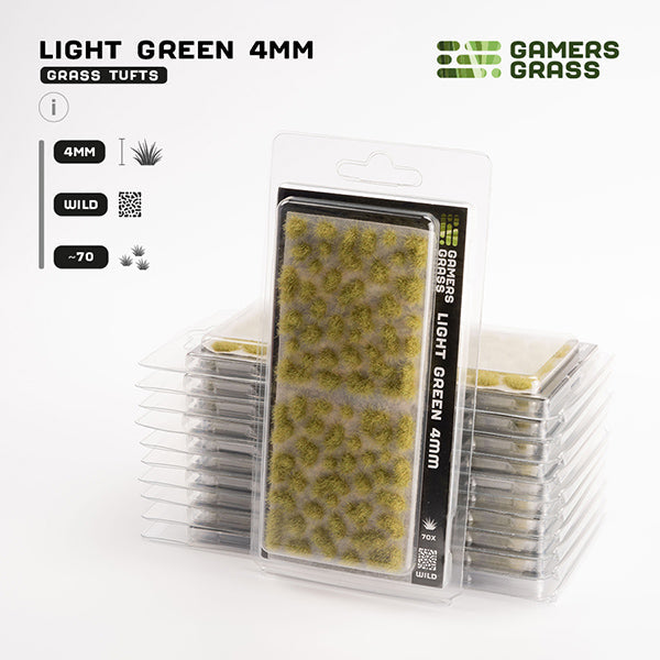 Gamers Grass Tufts: Light Green 4mm - Wild