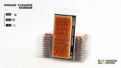 Gamers Grass Tufts: Orange Flowers - Wild