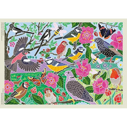 Garden Birds 1000 Piece Jigsaw Puzzle Flame Tree (ONLINE ORDER ONLY)