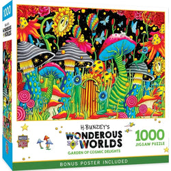 Garden of Cosmic Delights Wonderous Worlds 1000 Piece Jigsaw Puzzle MasterPieces (ONLINE ORDER ONLY)