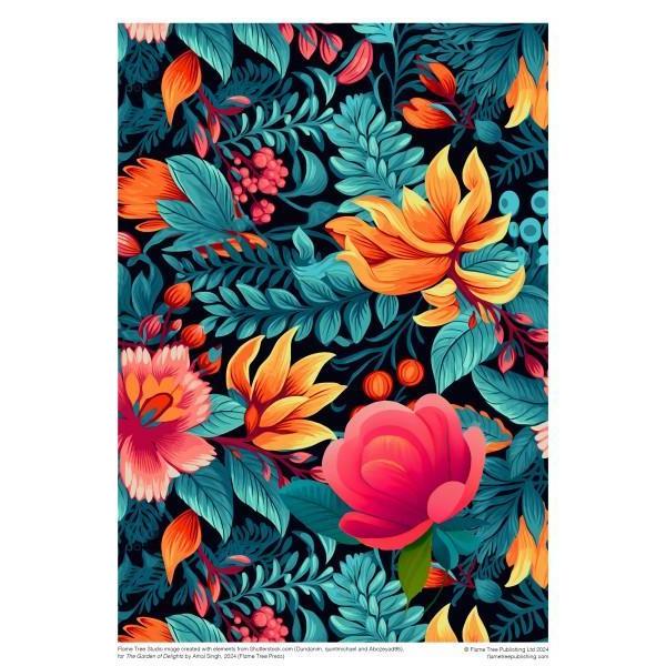 Garden of Delights 1000 Piece Jigsaw Puzzle Flame Tree (ONLINE ORDER ONLY)