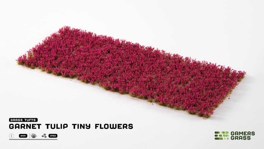 Gamers Grass | Tiny Flower Tuft Set | Garnet Tulip (ONLINE ORDER ONLY)