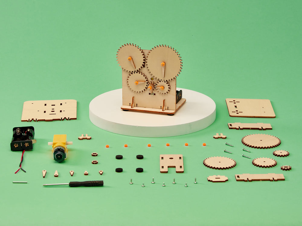 Gear Train DIY Kit, Educational STEM Toy (ONLINE ORDER ONLY)
