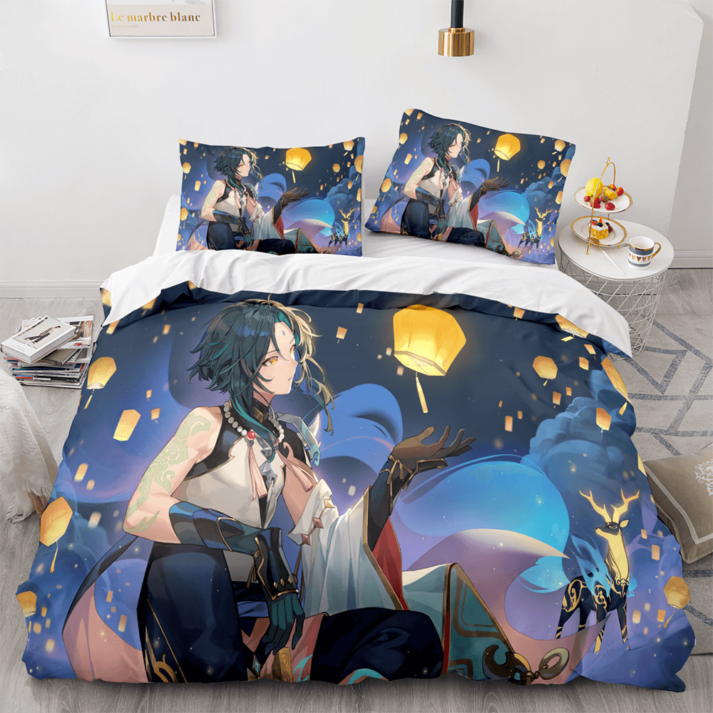 Genshin Impact Bedding Set Quilt Cover Without Filler (Online Order Only)