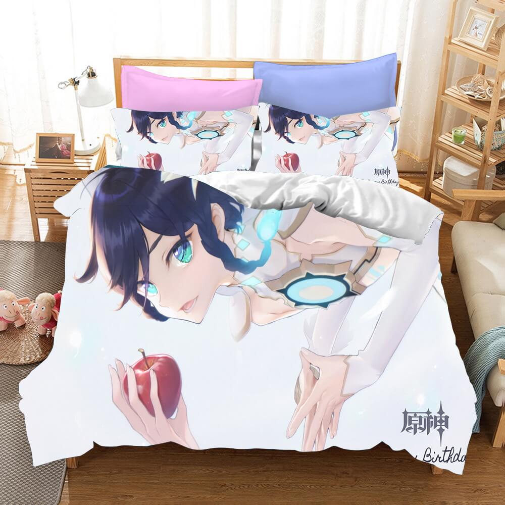 Genshin Impact Bedding Set Quilt Cover Without Filler (Online Order Only)