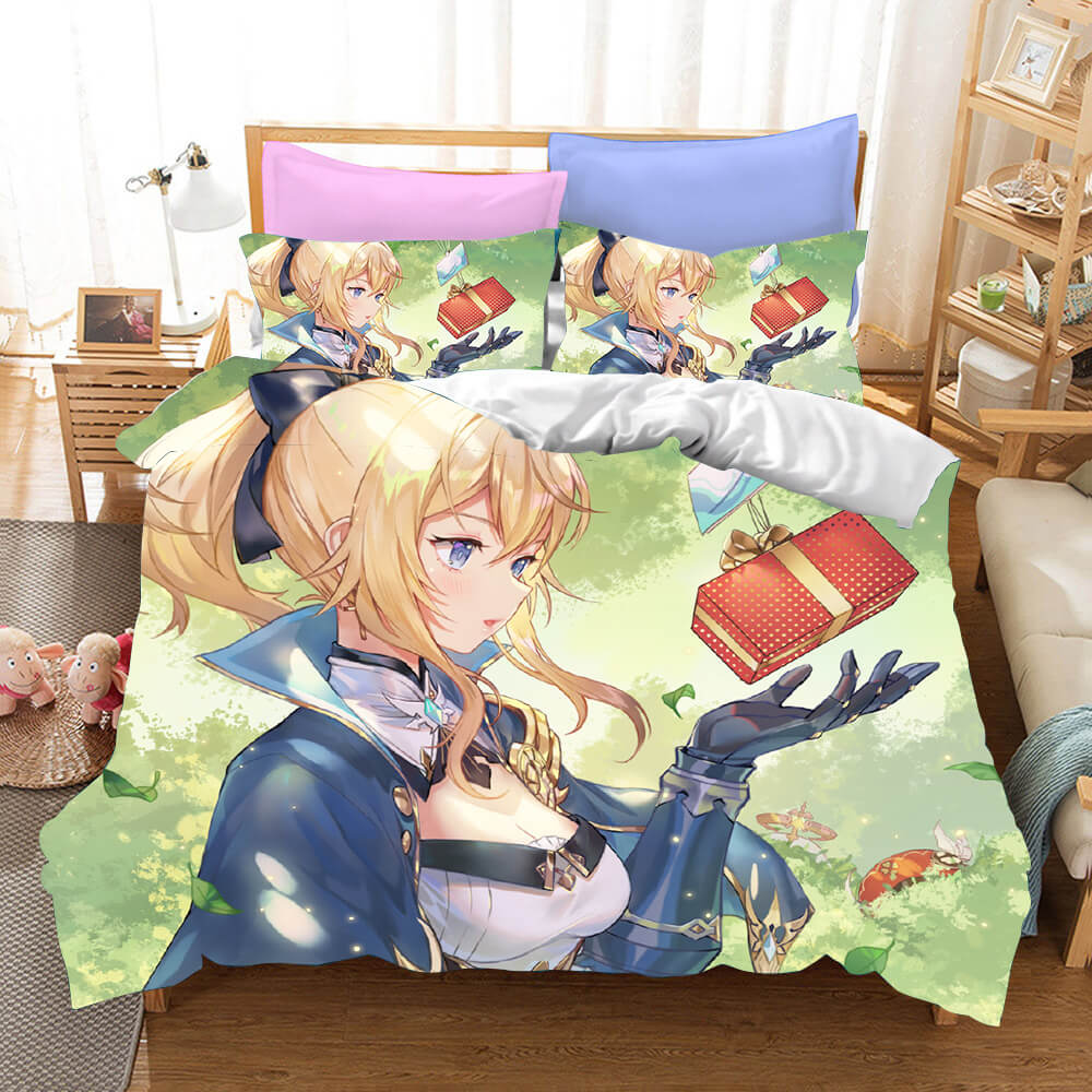 Genshin Impact Bedding Set Quilt Cover Without Filler (Online Order Only)