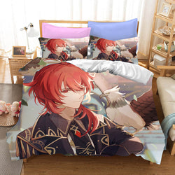 Genshin Impact Bedding Set Quilt Cover Without Filler (Online Order Only)
