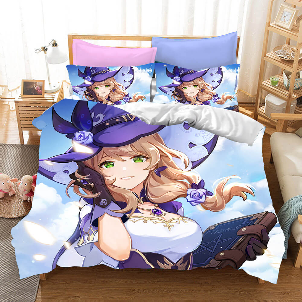 Genshin Impact Bedding Set Quilt Cover Without Filler (Online Order Only)