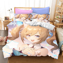 Genshin Impact Bedding Set Quilt Cover Without Filler (Online Order Only)