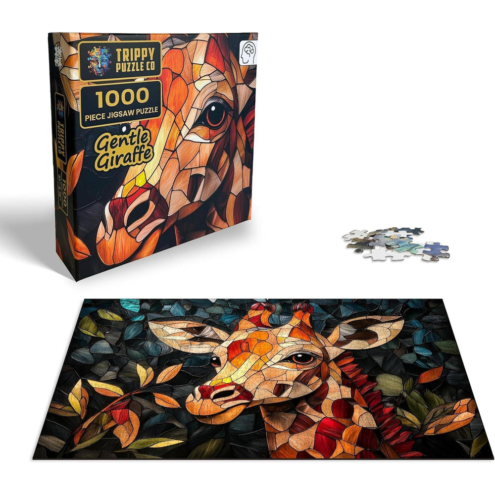 Gentle Giraffe 1000 Piece Jigsaw Puzzle Trippy (ONLINE ORDER ONLY)