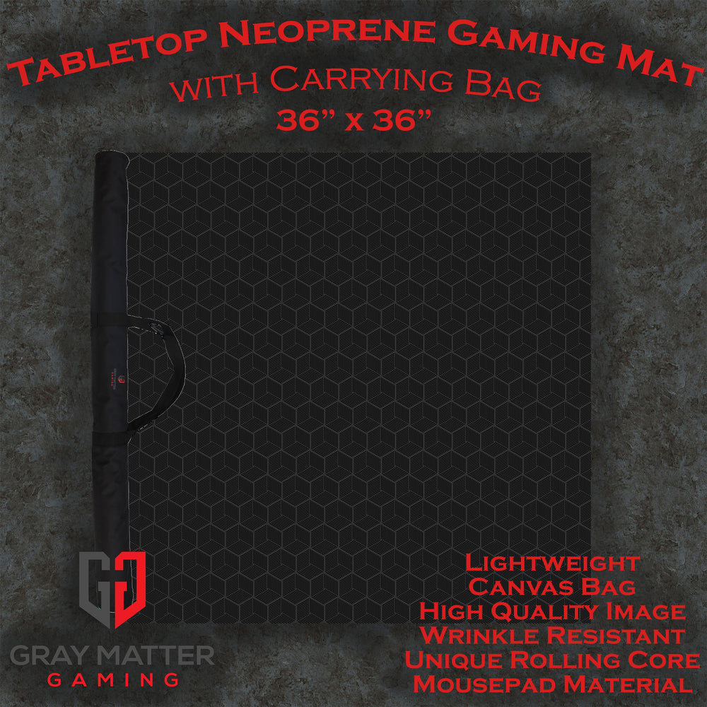 Geometric Pattern Mat 36" x 36" with Bag | Board Game Puzzle Mat (Online Order Only)