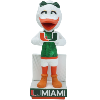 Gertrude “Gigi” the Ibis Miami Hurricanes Female Mascot Bobblehead (Presale) (ONLINE ORDER ONLY)