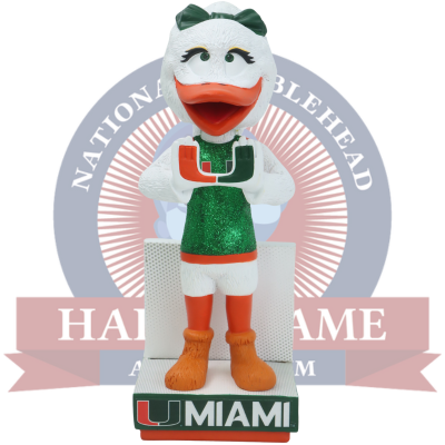 Gertrude “Gigi” the Ibis Miami Hurricanes Female Mascot Bobblehead (Presale) (ONLINE ORDER ONLY)