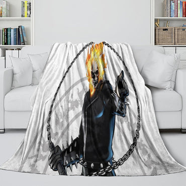 Ghost Rider Blanket Pattern Flannel Kids Room Throw (ONLINE ORDER ONLY)