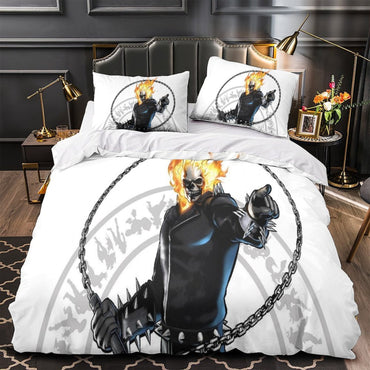 Ghost Rider Duvet Cover Kids Room Bedding Set Without Filler (ONLINE ORDER ONLY)