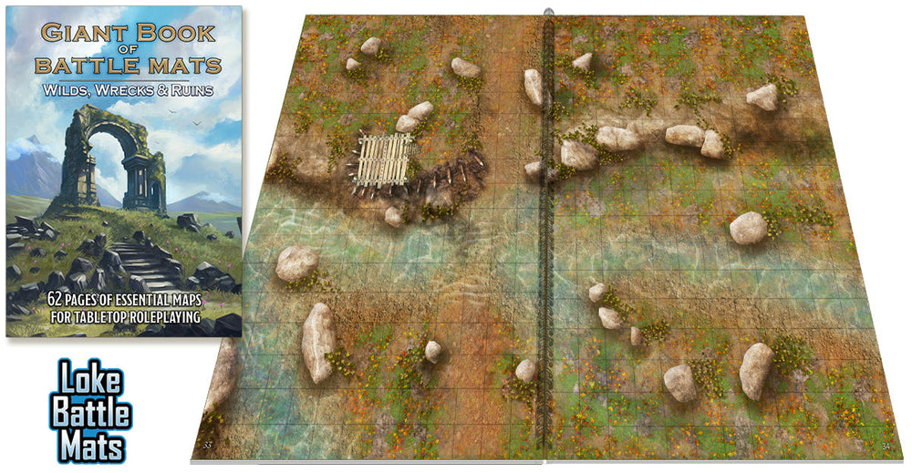 Giant Book of Battle Mats: Wilds, Wrecks & Ruins (ONLINE ORDER ONLY)