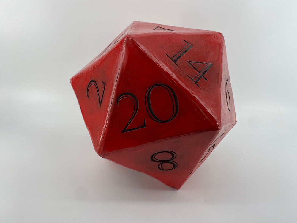 Giant D20 Die 10" Tall Display Prop (ONLINE ORDER ONLY)