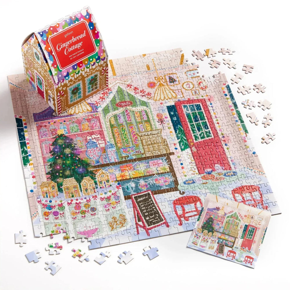 Gingerbread Cottage 500 Piece Jigsaw Puzzle Galison (ONLINE ORDER ONLY)