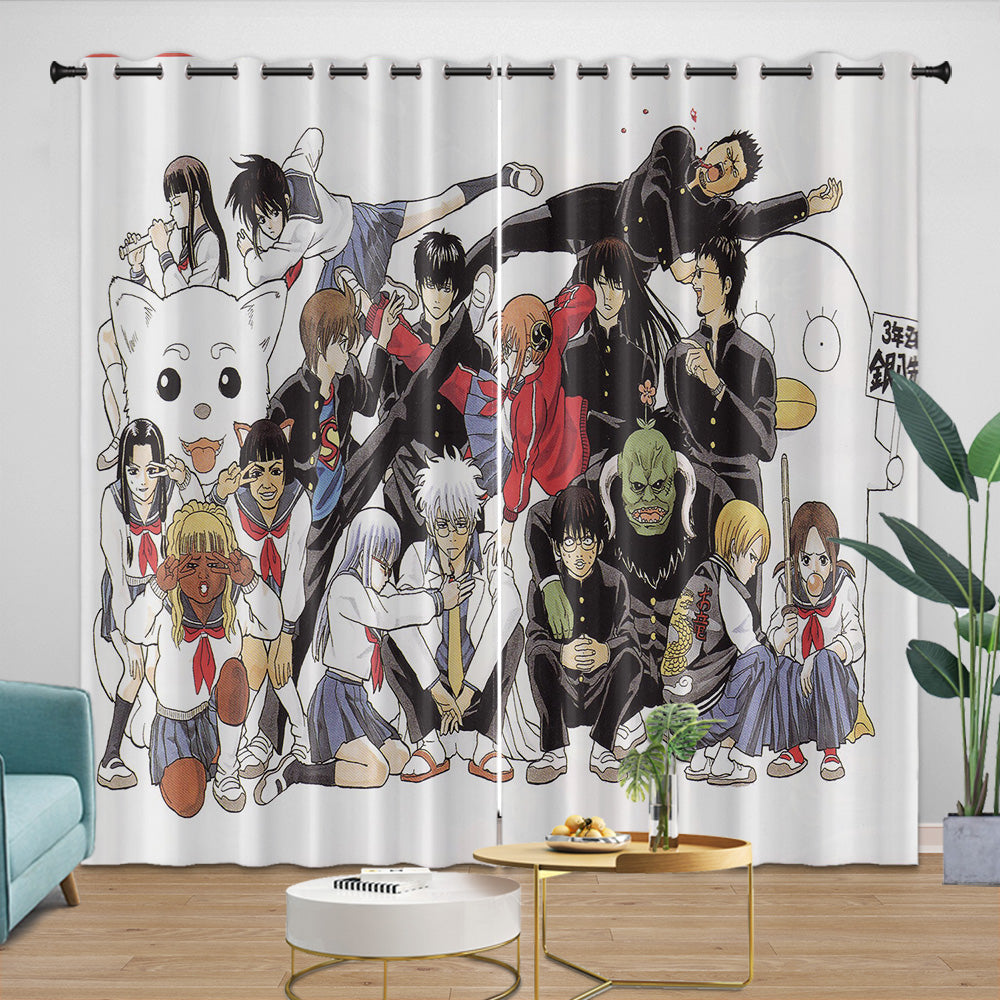 Gintama Curtains Blackout Window Drapes Room Decoration (Online Order Only)