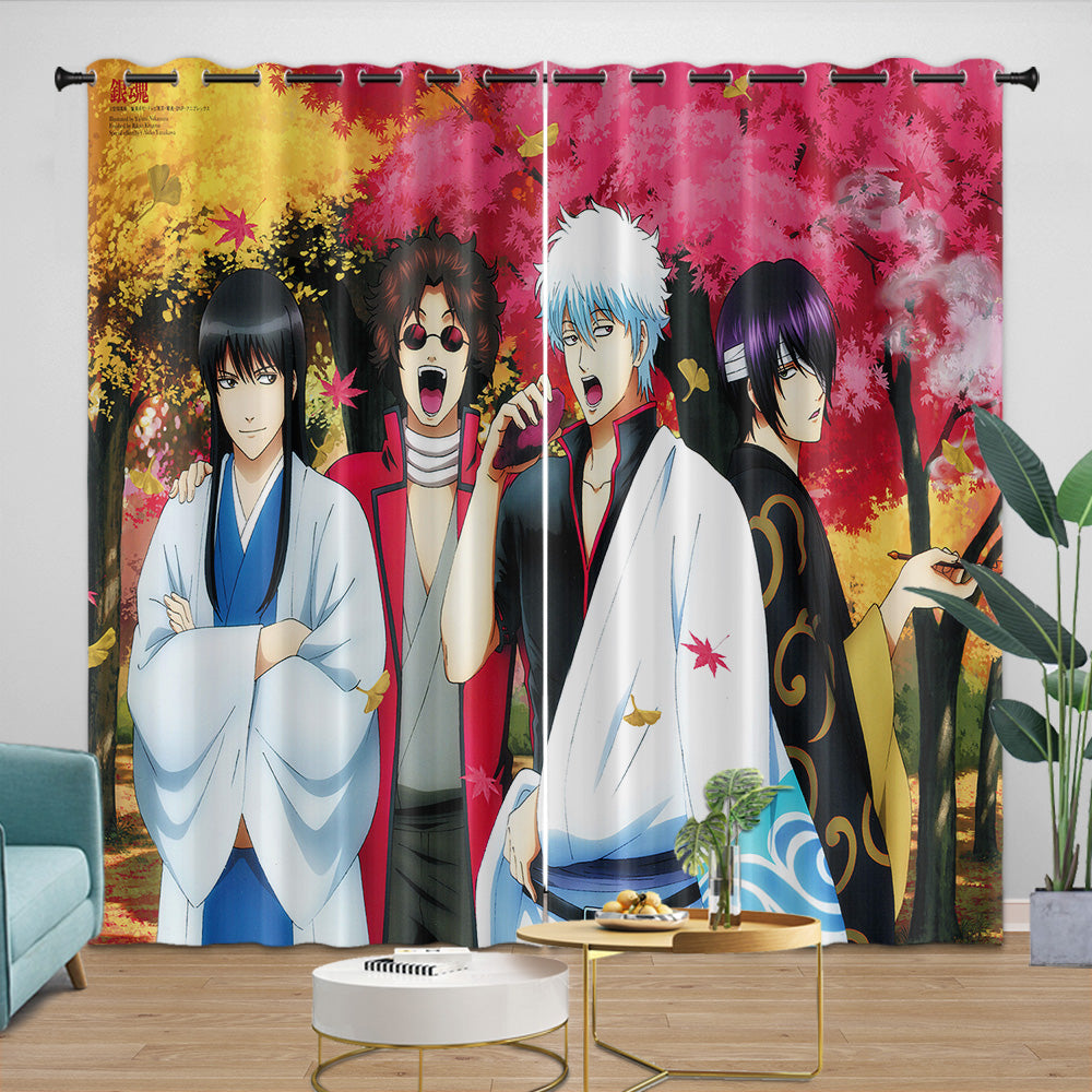 Gintama Curtains Blackout Window Drapes Room Decoration (Online Order Only)