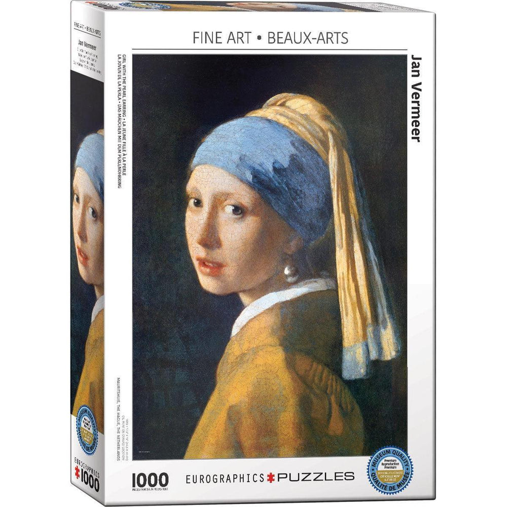 Girl with a Pearl Earring by Vermeer 1000 Piece Jigsaw Puzzle Eurographics (ONLINE ORDER ONLY)
