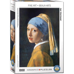 Girl with a Pearl Earring by Vermeer 1000 Piece Jigsaw Puzzle Eurographics (ONLINE ORDER ONLY)