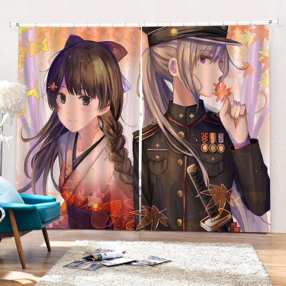 Girls Frontline Curtains Blackout Window Drapes for Room Decoration (Online Order Only)