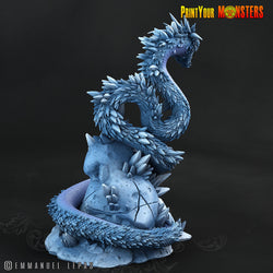 3D Printed Print your Monster Frost Shard Goblins - Glacialfang the Behemoth Serpentc 28 32mm D&D (Online Only)