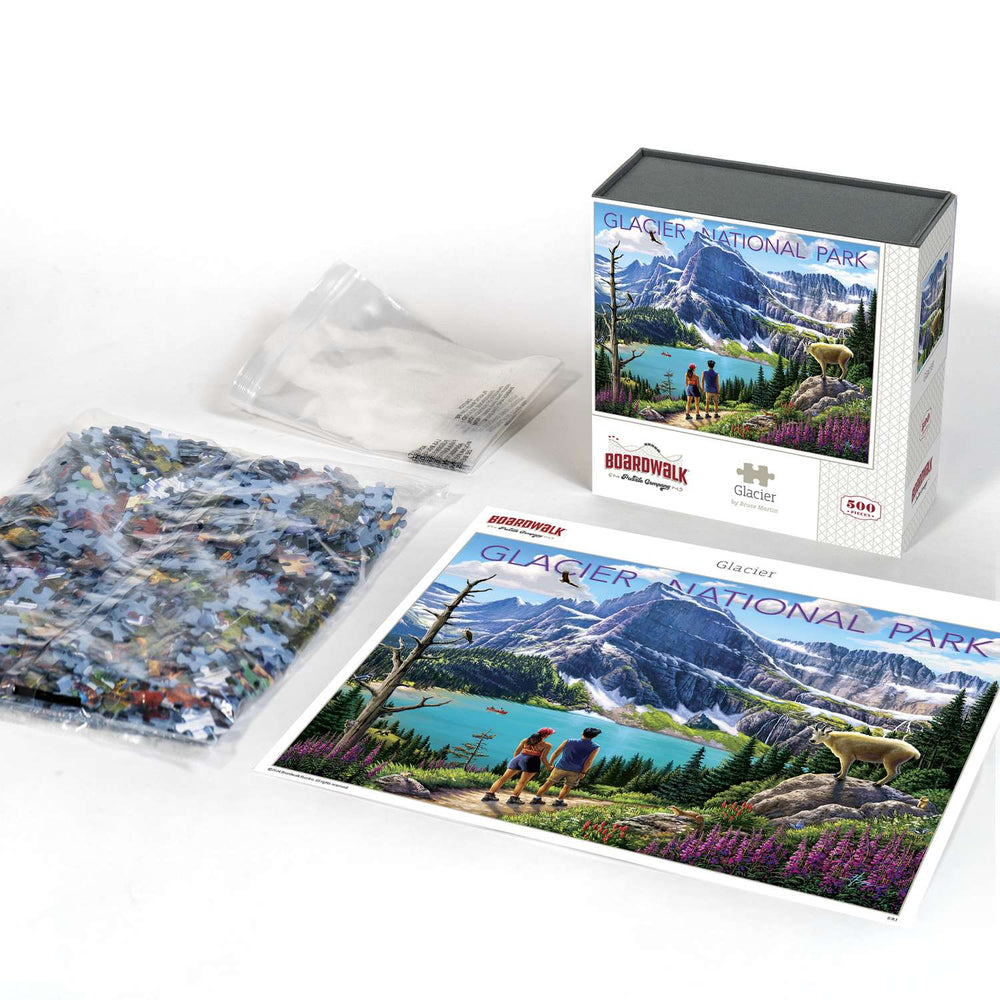 Glacier National Park 500 Piece Jigsaw Puzzle Boardwalk (ONLINE ORDER ONLY)