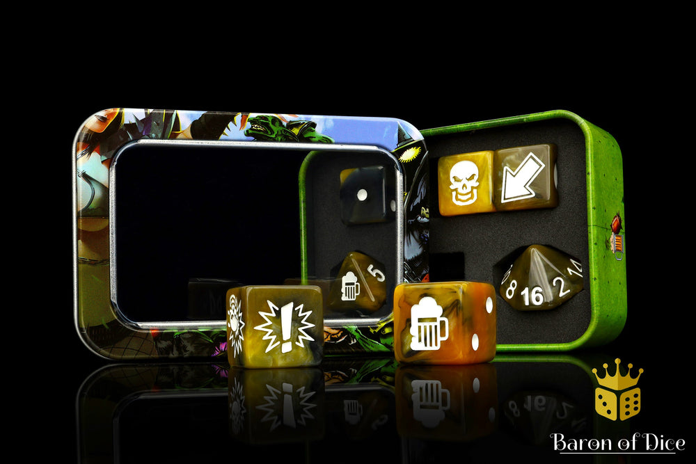 Glorious Ale - Bloody Football Dice (Set of 7) (ONLINE ORDER ONLY)
