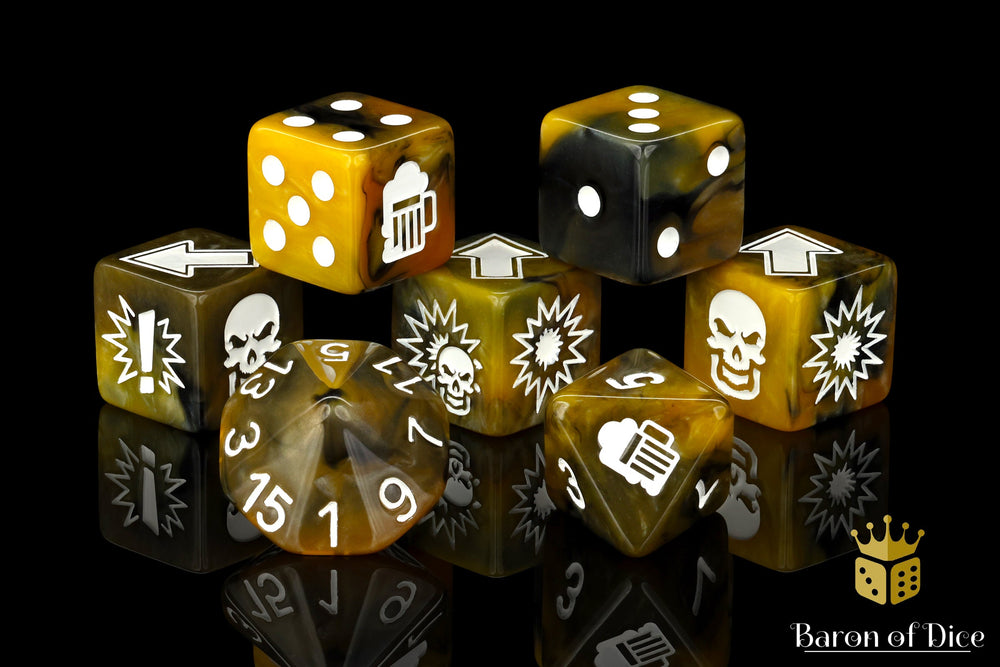 Glorious Ale - Bloody Football Dice (Set of 7) (ONLINE ORDER ONLY)