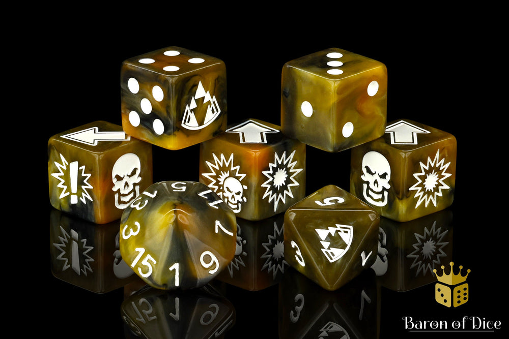 Glorious Ale - Bloody Football Dice (Set of 7) (ONLINE ORDER ONLY)