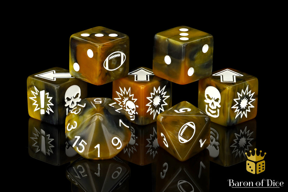 Glorious Ale - Bloody Football Dice (Set of 7) (ONLINE ORDER ONLY)