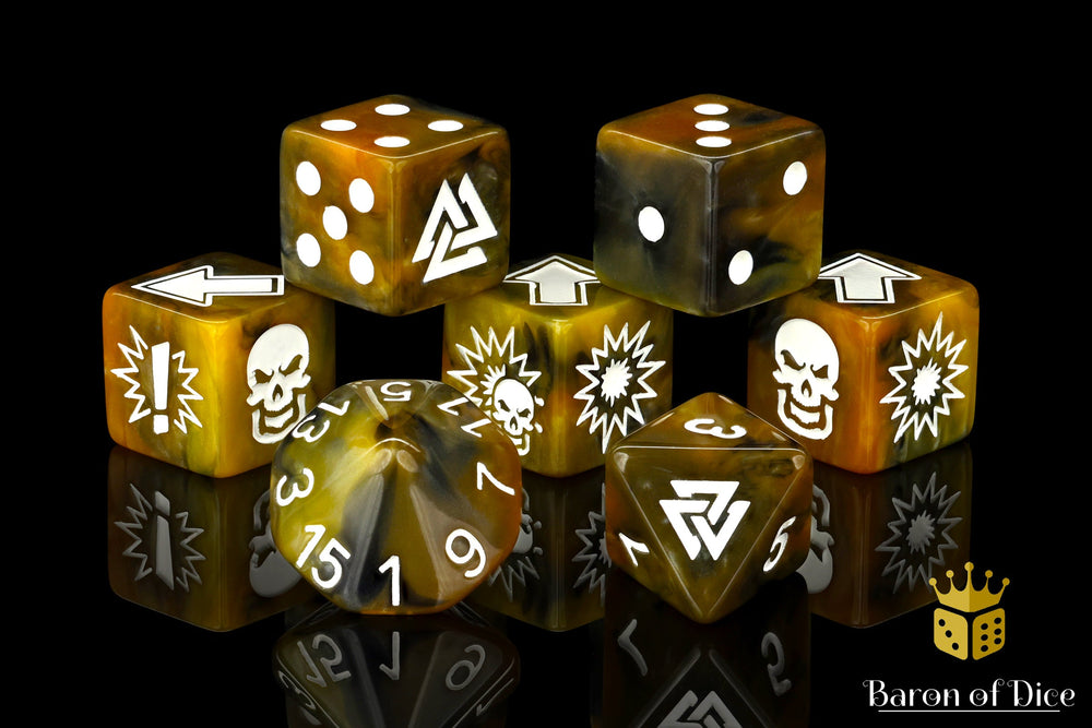Glorious Ale - Bloody Football Dice (Set of 7) (ONLINE ORDER ONLY)