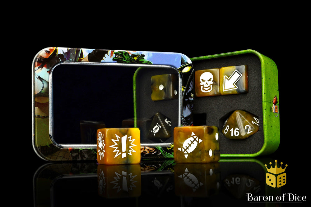 Glorious Ale - Bloody Football Dice (Set of 7) (ONLINE ORDER ONLY)