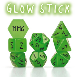 PRE-ORDER || Glow Stick Resin Dice Set