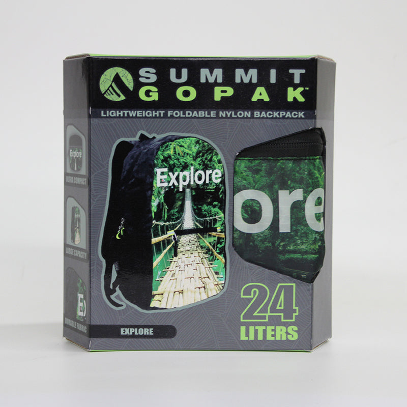 24 LITER Summit GoPak Hawaii Folding Lightweight Backpack (ONLINE ORDER ONLY)