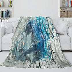 Godzilla Minus One Blanket Flannel Fleece Throw Room Decoration (Online Order Only)