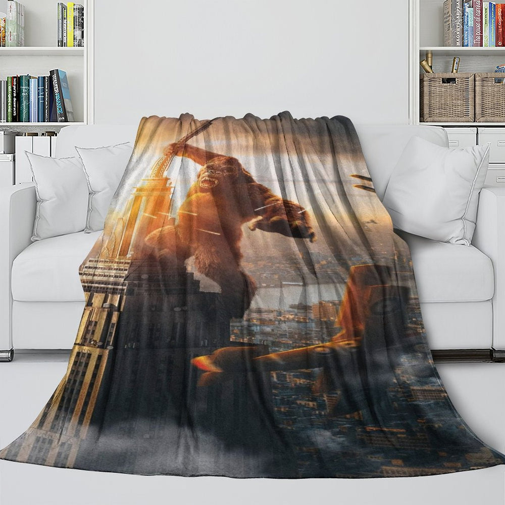 Godzilla X Kong The New Empire Blanket Flannel Fleece Throw (Online Order Only)